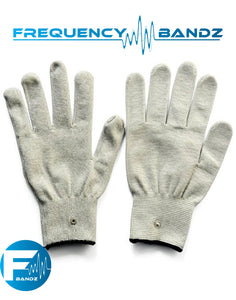 Conductive fabric gloves for TENS